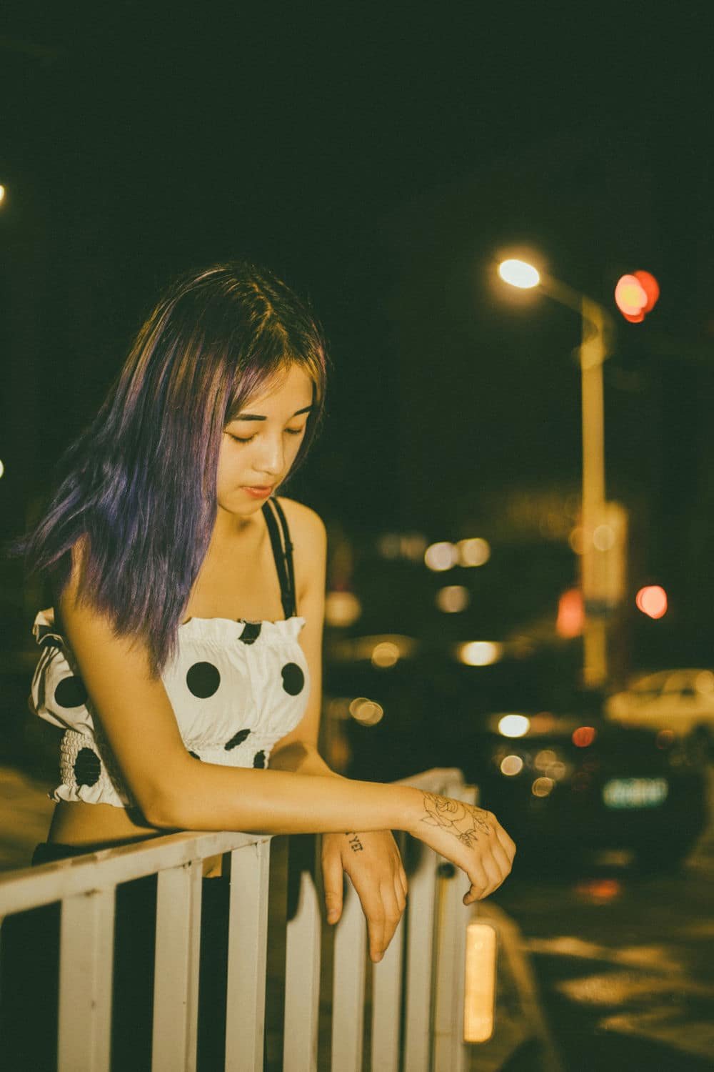 lonely sad girl portrait