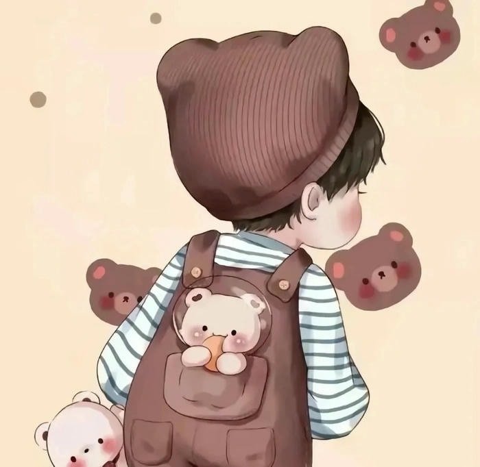 lovely cute boy dp cartoon