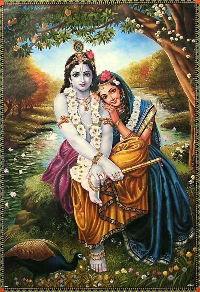 radha krishna aesthetic love images