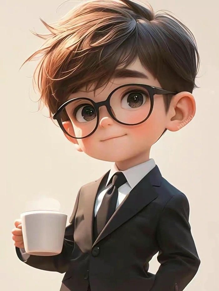 smile cute boy dp cartoon
