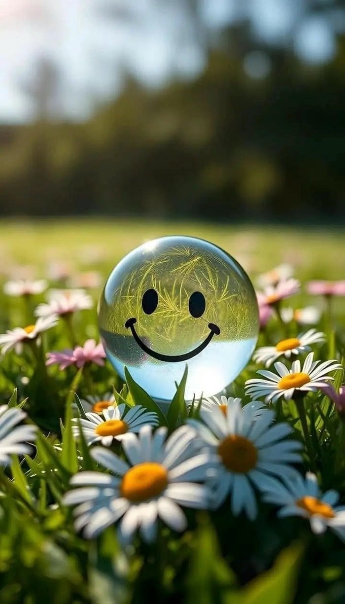 whatsapp dp smile with flowers