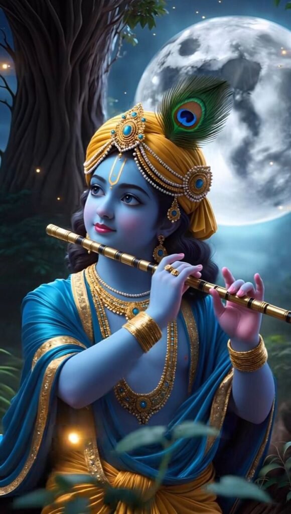 aethetics lord krishna 3d image