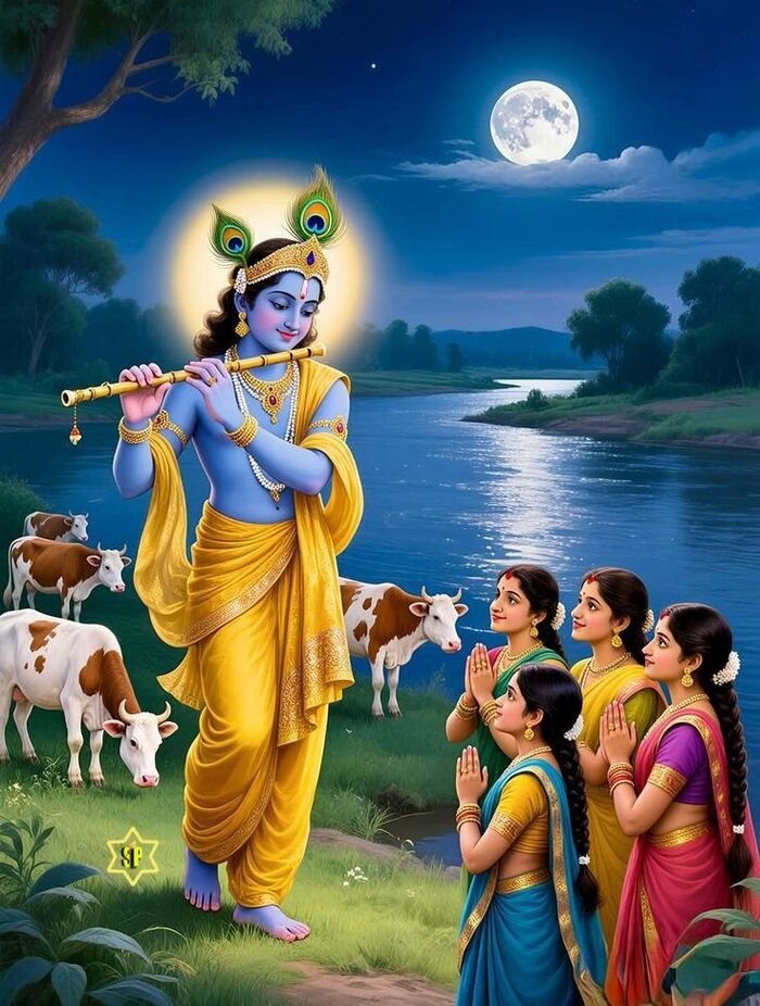 aethetics lord krishna 3d image hd