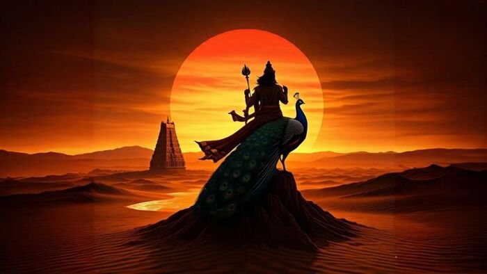 aethetics lord murugan vel 3d image hd