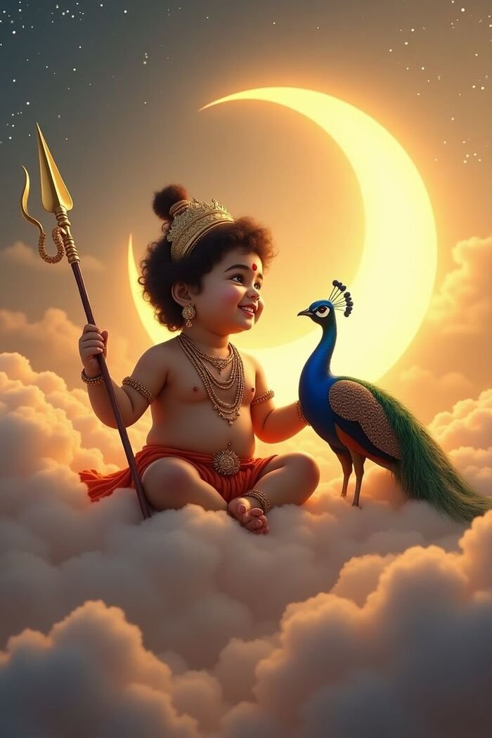 aethetics lord murugan vel 3d image