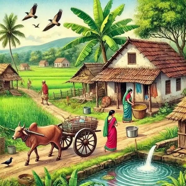good morning village images hd