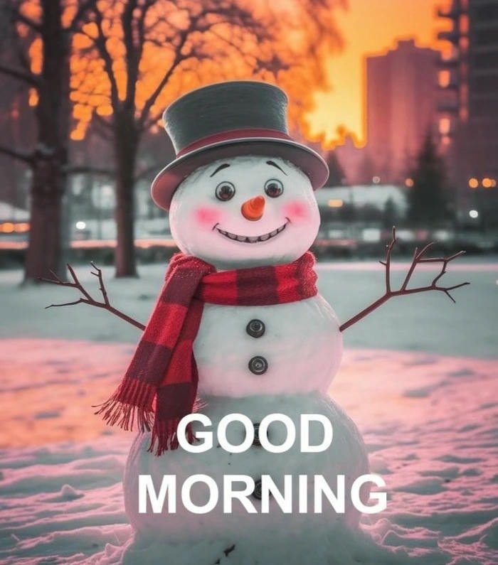 good morning winter images for social media