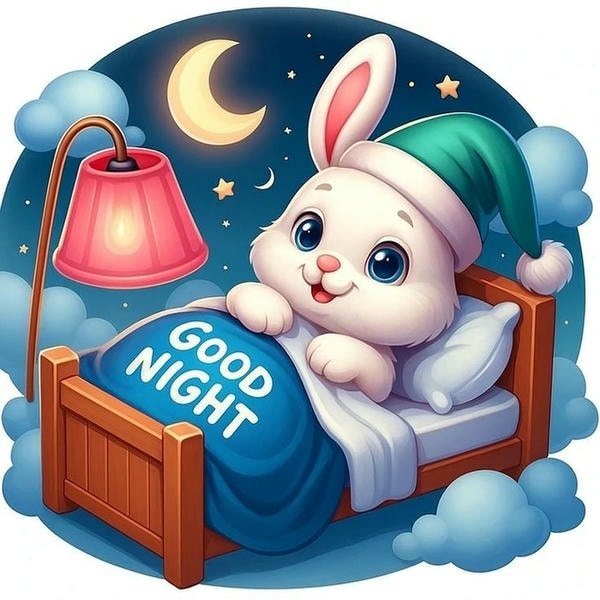 good night cartoon images funny style