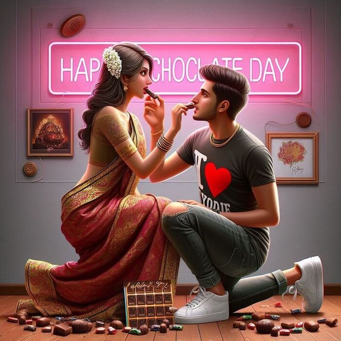 happy chocolate day image aethetics hd