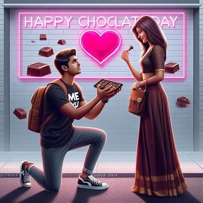 happy chocolate day photo aethetics