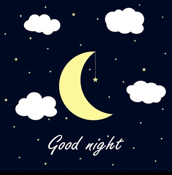 modern good night cartoon images