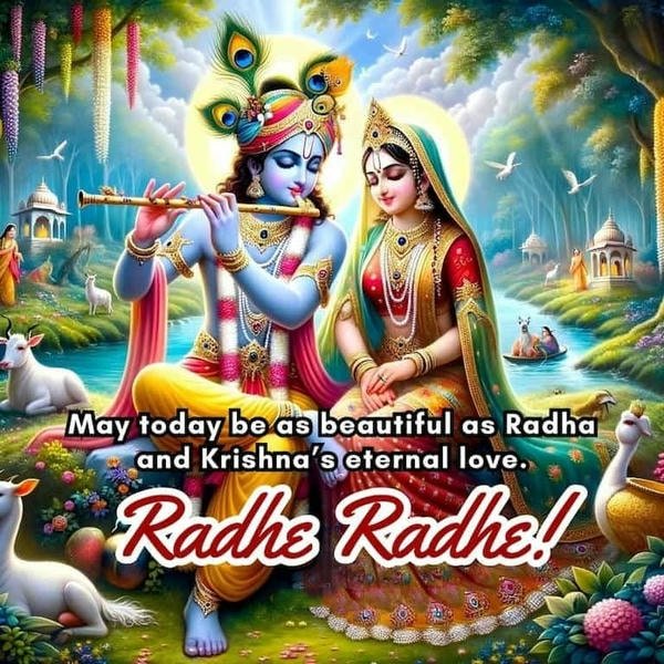 morning devotion radhe radhe image