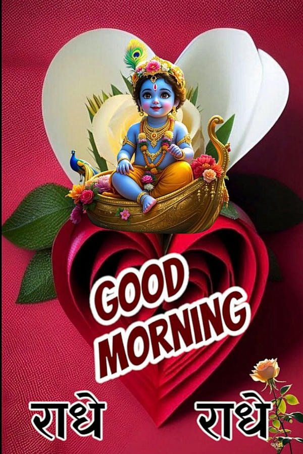radhe radhe morning devotion image