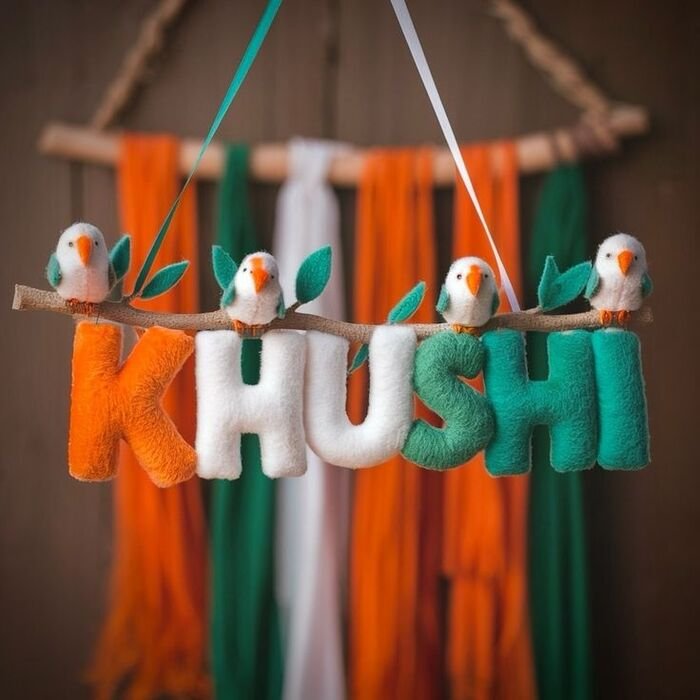 khushi name dp blur style