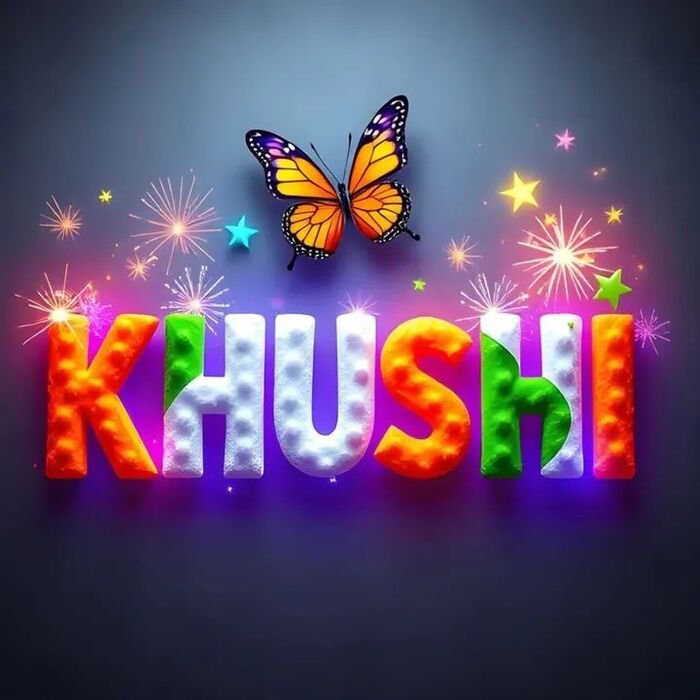 khushi name dp chill style