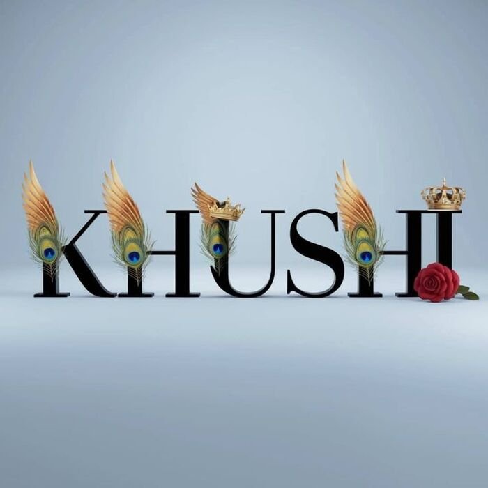 khushi name dp classic edit