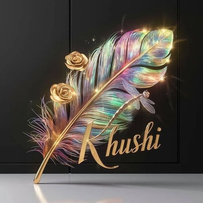 khushi name dp portrait
