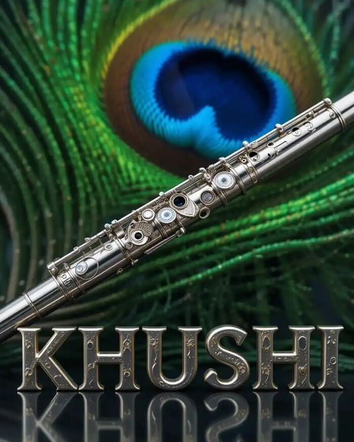 khushi name dp simple