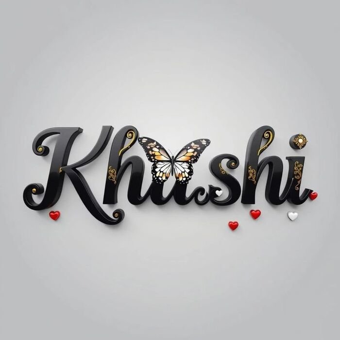 khushi name dp style pack