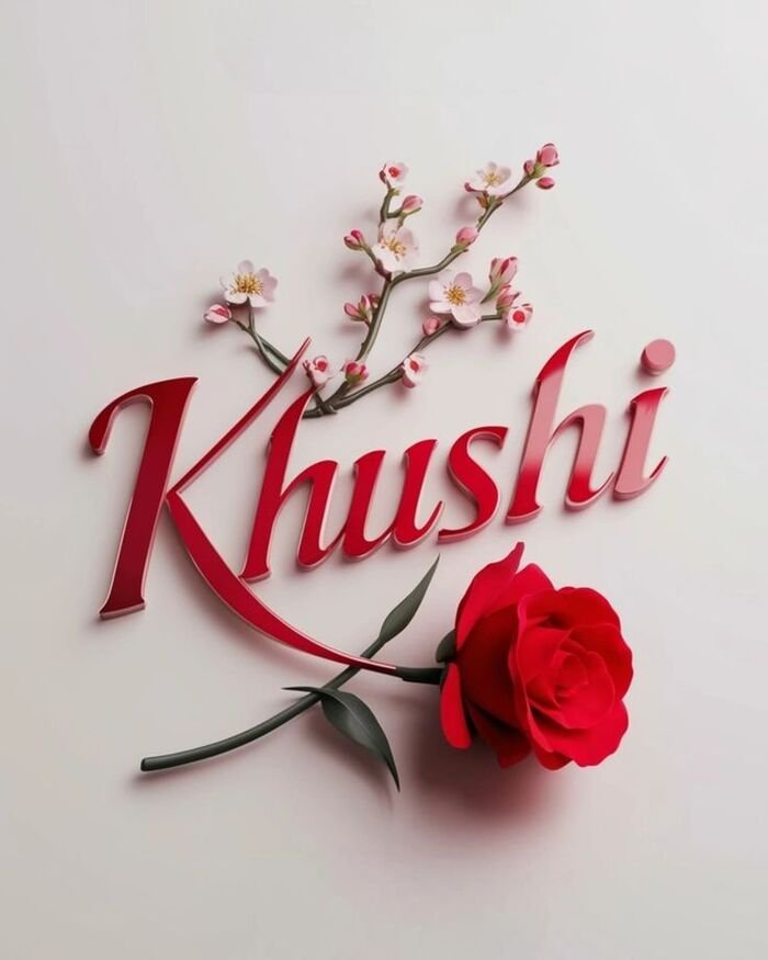 khushi name dp sweet look