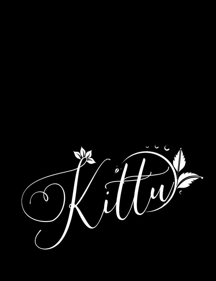 kittu name dp black