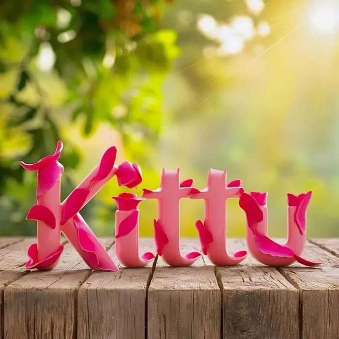 kittu name dp cartoon
