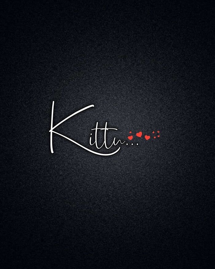 kittu name dp simple