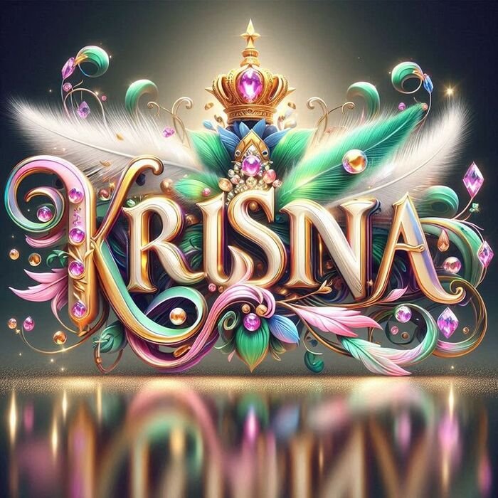 krishna name dp hd