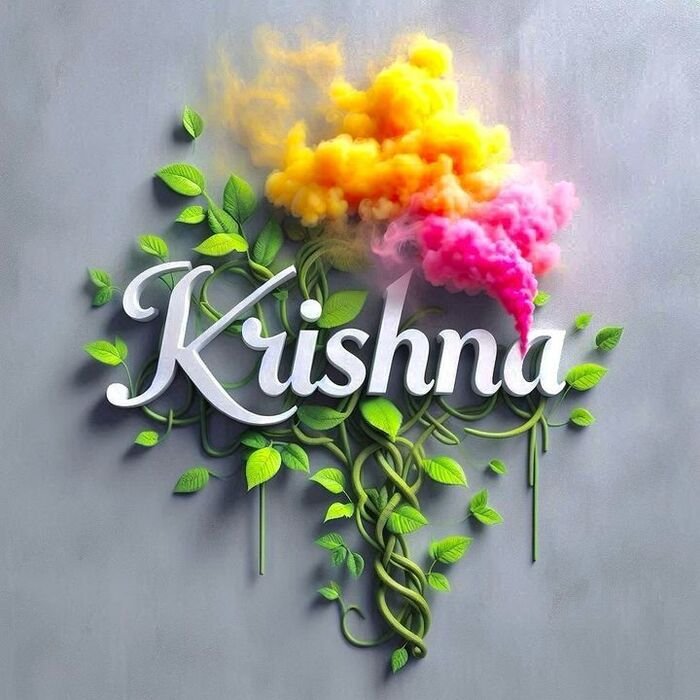 krishna name dp soft light
