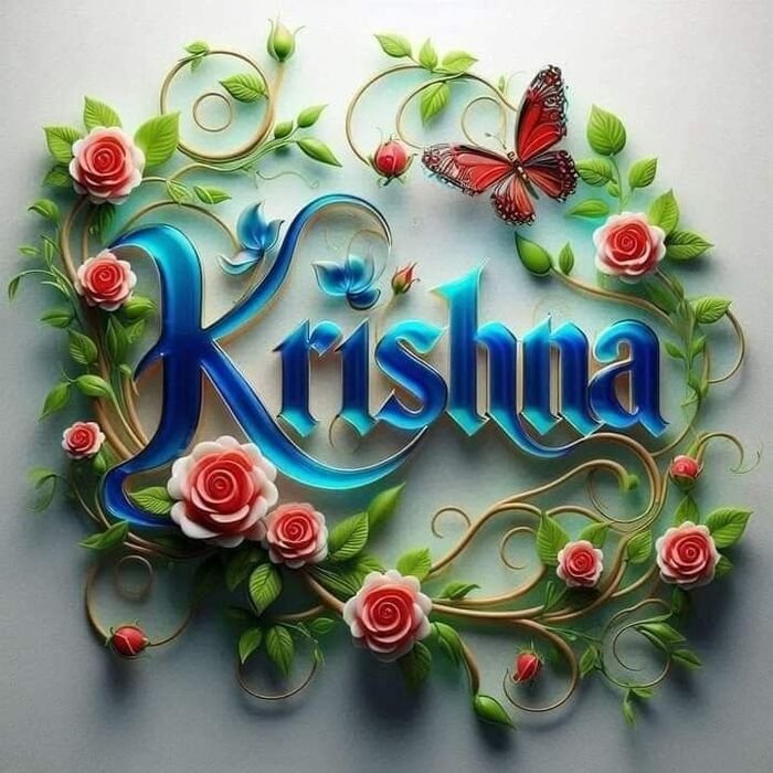 krishna name dp stylish