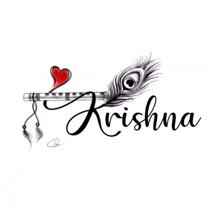 krishna name dp vibe mix