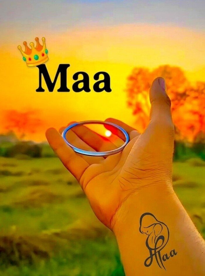 maa name dp aesthetic