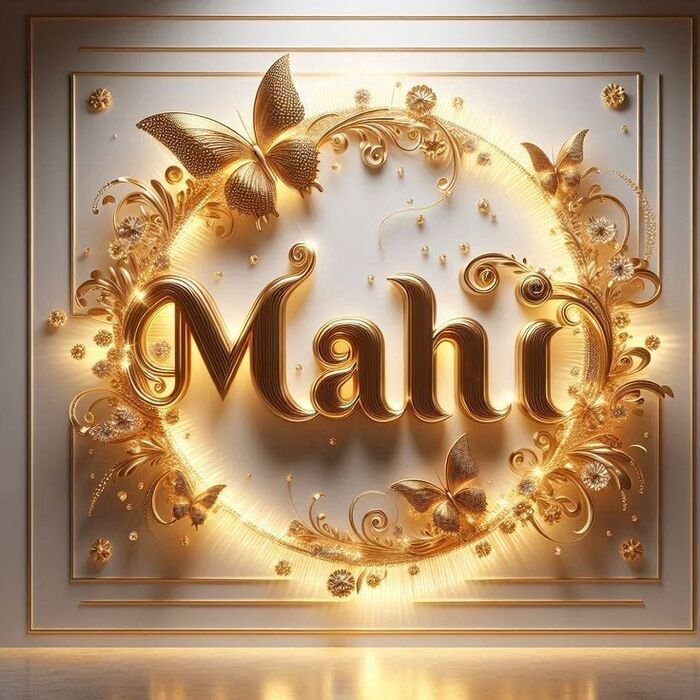 mahi name dp aesthetic