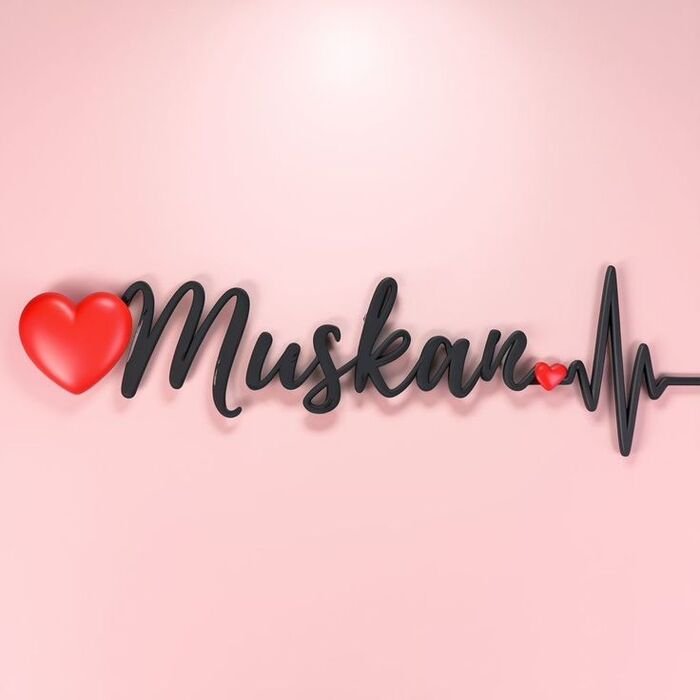muskan name dp classic edit