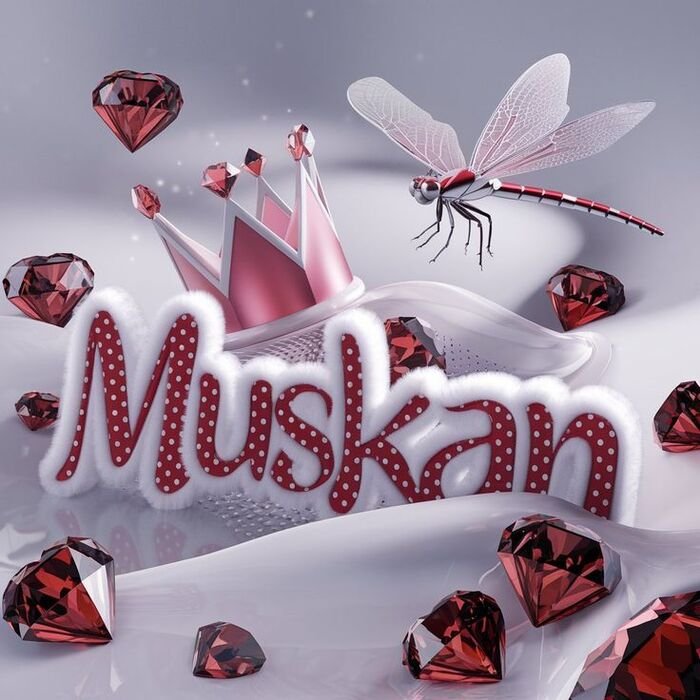 muskan name dp classic