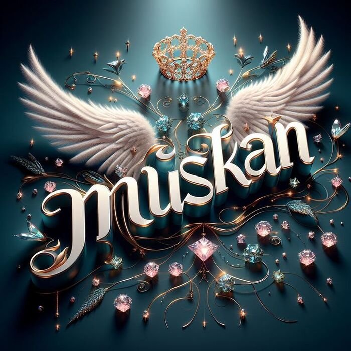 muskan name dp cute