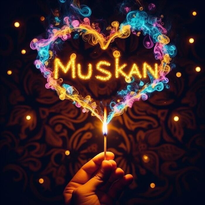 muskan name dp minimal