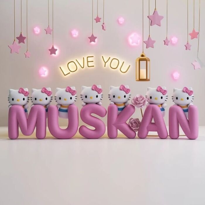 muskan name dp mood edit