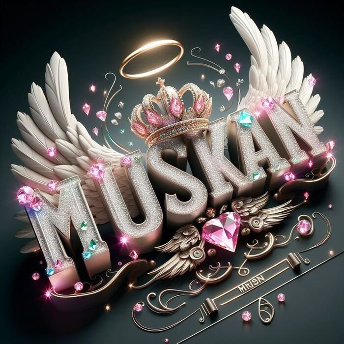 muskan name dp simple