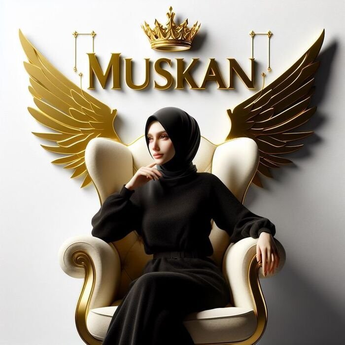 muskan name dp soft light