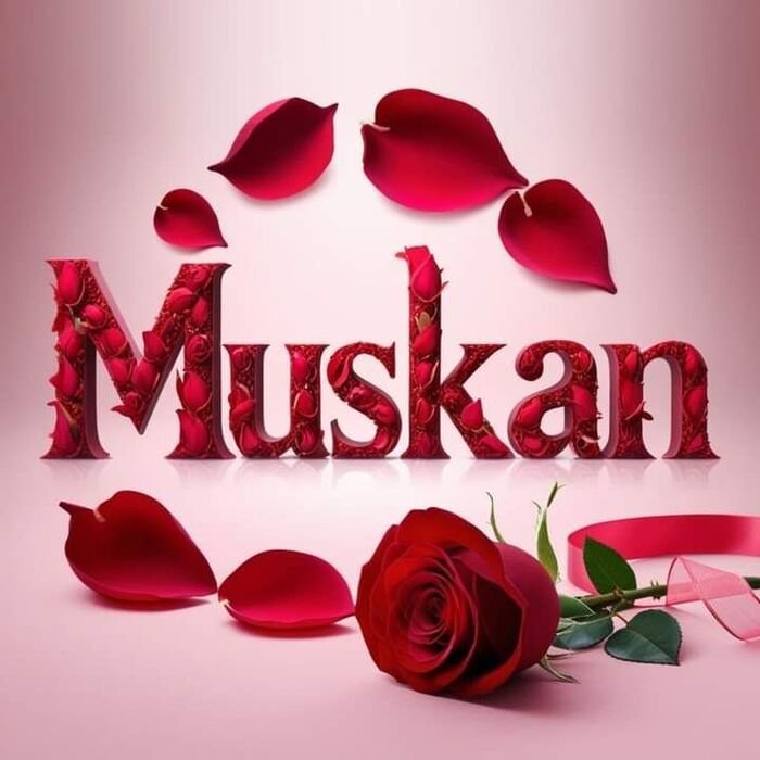 muskan name dp soft tone