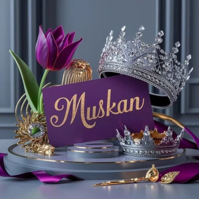 muskan name dp stylish