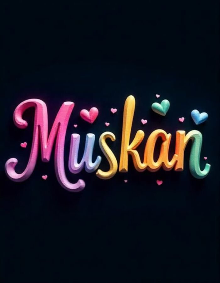 muskan name dp
