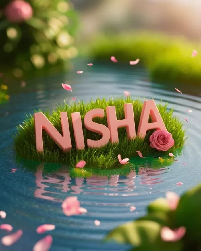 nisha name dp edit