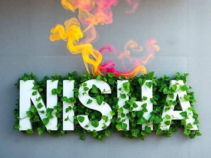nisha name dp minimal