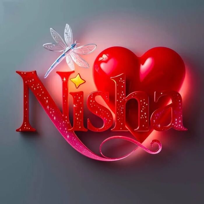 nisha name dp mood edit