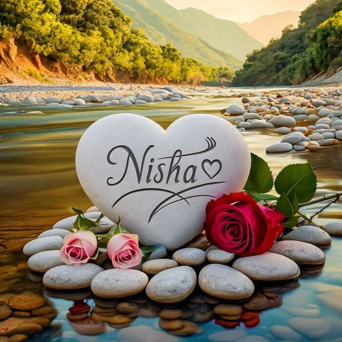 nisha name dp simple