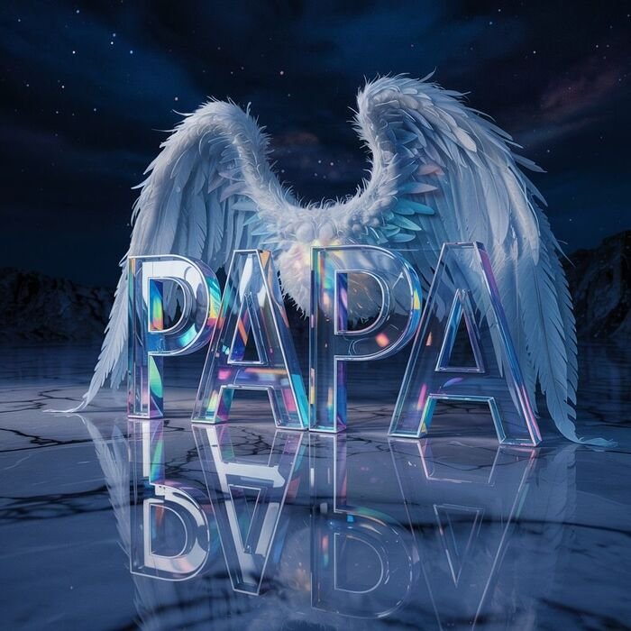 papa name dp blur style