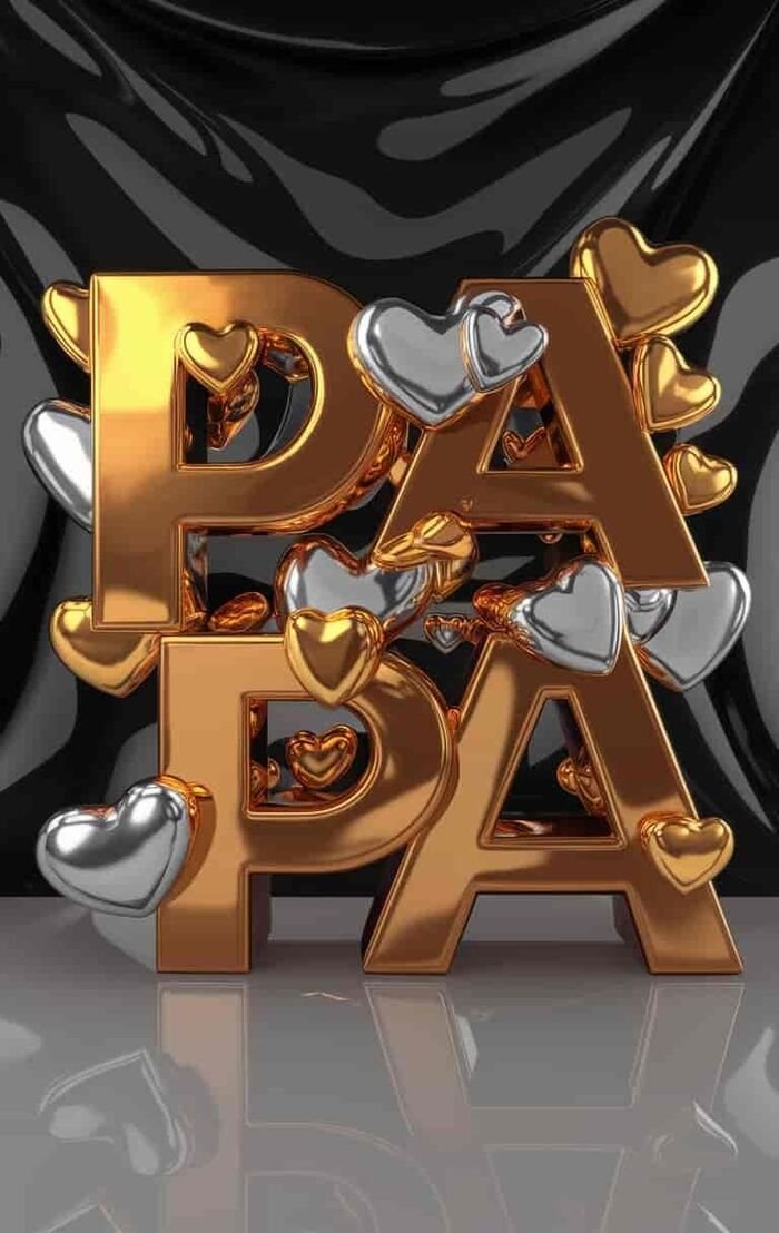 papa name dp clean look