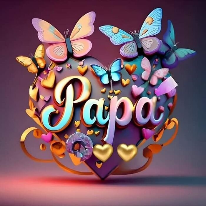 papa name dp simple edit